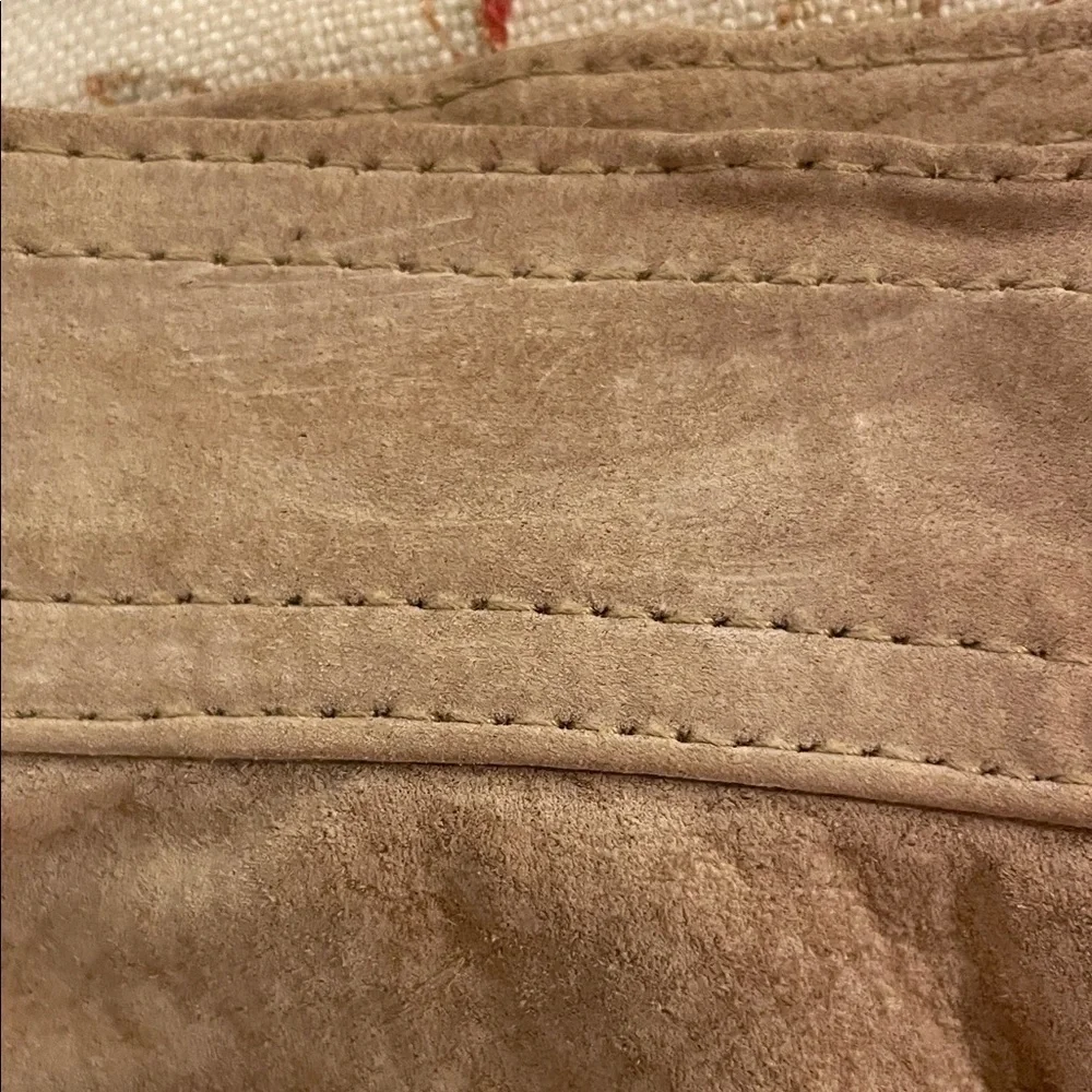 Lauren Ralph Lauren Tan Soft Suede High Waisted Vintage Pants